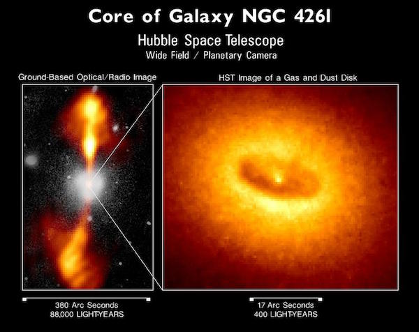 Buraco negro supermassivo em NGC 4261