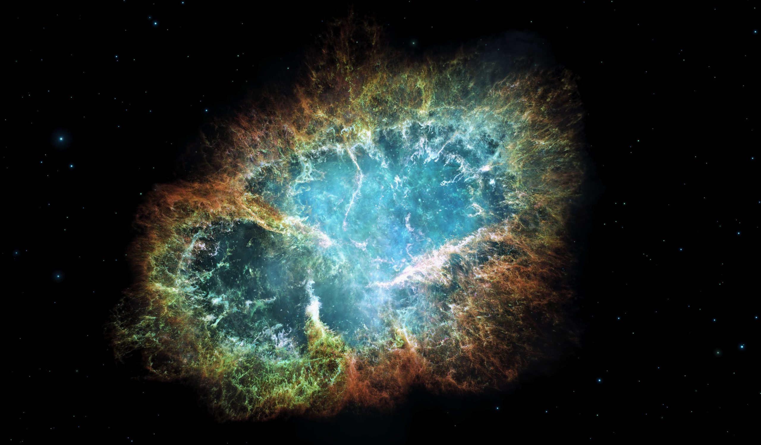 Nebulosa do Caranguejo (M1), um remanescente de supernova.