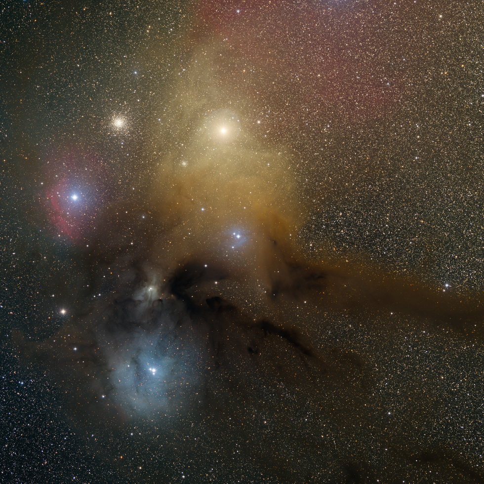Antares e o Complexo de Rho Ophiuchi