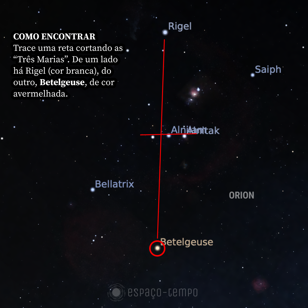 Como encontrar Betelgeuse (Alpha Orionis)