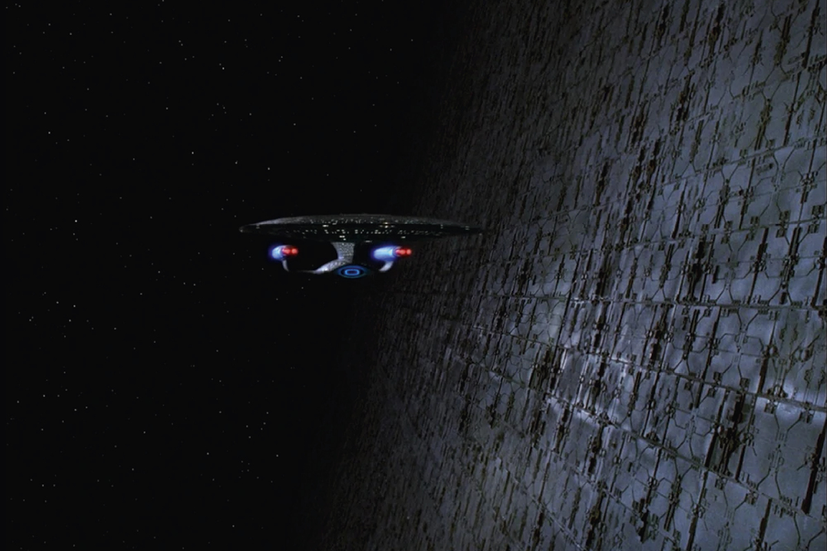 Esfera de Dyson em um episódio de Star Trek