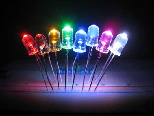 LEDs coloridos